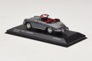 Porsche 356C Cabriolet グレー Minichamps 1:43 430062339 メタル - 画像 3/4
