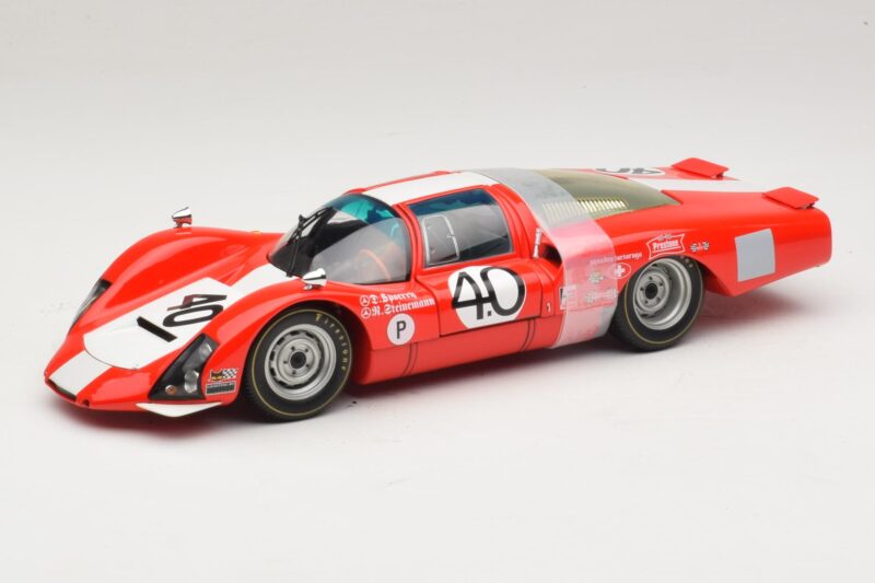 Porsche 906 LH Squadra Tartaruga #40 D. Spoerry / R. Steinemann 12 Hours of Sebring 1967 Minichamps 1:18 100676140 メタル