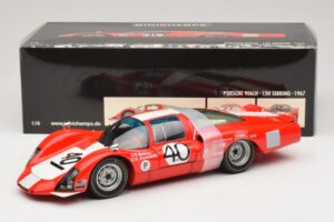 Porsche 906 LH Squadra Tartaruga #40 D. Spoerry / R. Steinemann 12 Hours of Sebring 1967 Minichamps 1:18 100676140 メタル - 画像 8/8