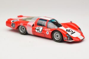 Porsche 906 LH Squadra Tartaruga #40 D. Spoerry / R. Steinemann 12 Hours of Sebring 1967 Minichamps 1:18 100676140 メタル - 画像 6/8