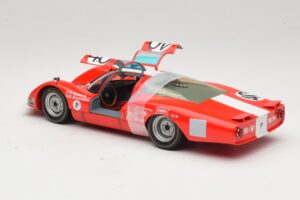 Porsche 906 LH Squadra Tartaruga #40 D. Spoerry / R. Steinemann 12 Hours of Sebring 1967 Minichamps 1:18 100676140 メタル - 画像 5/8