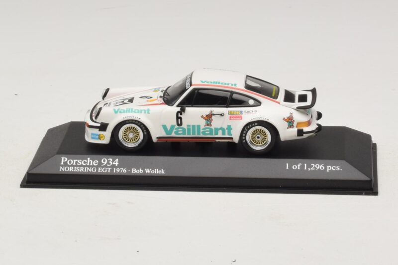 Porsche 911 934 Vaillant #6 B. Wollek Norisring EGT 1976 Minichamps 1:43 400766496 メタル