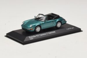 Porsche 911 964 Carrera 2 Cabriolet ターコイズ Minichamps 1:43 430067332 メタル - 画像 2/4
