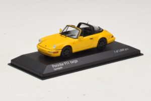 Porsche 911 964 Targa イエロー Minichamps 1:43 400061367 メタル - 画像 2/4