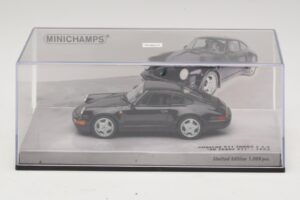 Porsche 911 964 Turbo S 3.6 30周年記念 ブラック Minichamps 1:43 436069171 メタル - 画像 4/5