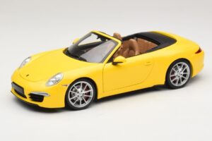 Porsche 911 991 Carrera S カブリオレ イエロー Minichamps 1:18 100061031 メタル