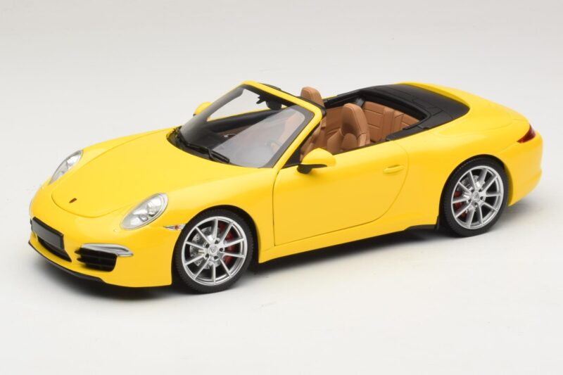 Porsche 911 991 Carrera S カブリオレ イエロー Minichamps 1:18 100061031 メタル