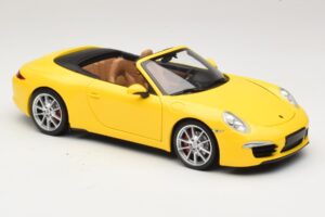 Porsche 911 991 Carrera S カブリオレ イエロー Minichamps 1:18 100061031 メタル - 画像 6/8