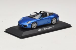 Porsche 911 991 Targa ブルーメタリック Minichamps 1:43 WAP0200350E メタル - 画像 2/4