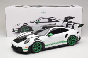 Porsche 911 992 GT3 RS Tribute to Carrera RS ホワイト Python Green Norev 1:12 127535 メタル - 画像 6/6