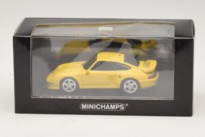 Porsche 911 993 Turbo S イエロー Minichamps 1:43 430069270 メタル - 画像 4/4