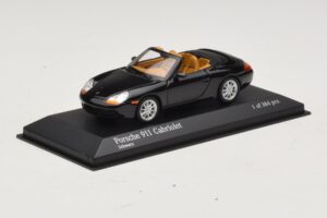 Porsche 911 996 カブリオレ ブラックメタリック Minichamps 1:43 400061090 メタル - 画像 2/4