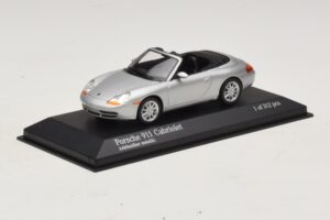 Porsche 911 996 カブリオレ シルバーメタリック Minichamps 1:43 400061091 メタル - 画像 2/4