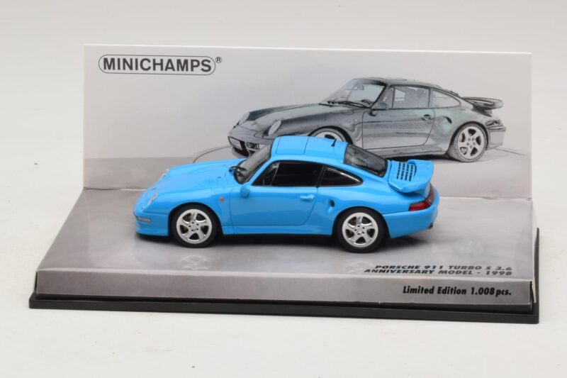 Porsche 911 996 Turbo S 3.6 アニバーサリーエディション ブルー Minichamps 1:43 436069270 メタル