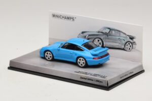 Porsche 911 996 Turbo S 3.6 アニバーサリーエディション ブルー Minichamps 1:43 436069270 メタル - 画像 3/5