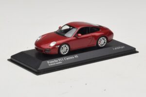 Porsche 911 997 Carrera 4S Red Metallic Minichamps 1:43 400066422 メタル - 画像 2/4