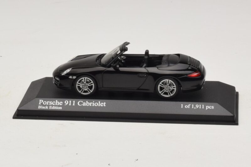 Porsche 911 997 Carrera カブリオレ Black Edition Minichamps 1:43 400066434 メタル