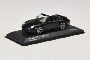Porsche 911 997 Carrera カブリオレ Black Edition Minichamps 1:43 400066434 メタル - 画像 2/4