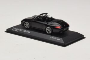 Porsche 911 997 Carrera カブリオレ Black Edition Minichamps 1:43 400066434 メタル - 画像 3/4