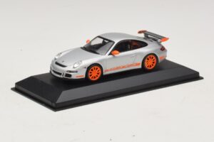 Porsche 911 997 GT3 RS シルバーオレンジ Minichamps 1:43 403066013 メタル - 画像 2/4