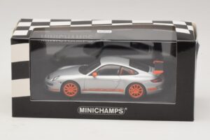 Porsche 911 997 GT3 RS シルバーオレンジ Minichamps 1:43 403066013 メタル - 画像 4/4