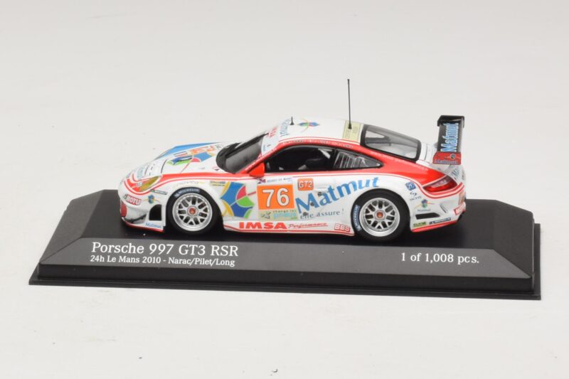 Porsche 911 997 GT3 RSR GT2 #76 R. Narac / J-K. Vernay / P. Pilet 24 Hours of Le Mans 2010 Minichamps 1:43 410106976 メタル