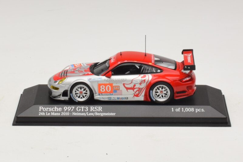 Porsche 911 997 GT3 RSR GT2 #80 S. Neiman / D. Law 24 Hours of Le Mans 2010 Minichamps 1:43 410106980 メタル