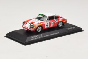 Porsche 911 S #4 G. Larrousse / J-C. Perramond 2nd Place Rally Monte Carlo 1972 Minichamps 1:43 400726804 メタル - 画像 2/4