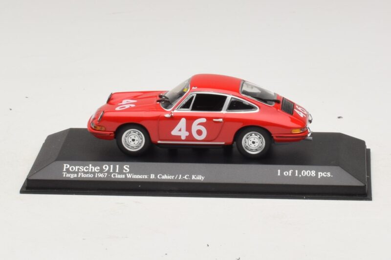 Porsche 911 S #46 Cahier / Killy Class Winners Targa Florio 1967 Minichamps 1:43 430676746 メタル