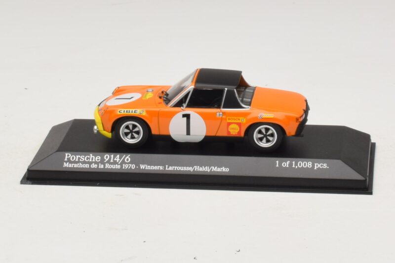 Porsche 914/6 #1 G. Larrousse / H. Marko Winners Marathon de la Route 1970 Minichamps 1:43 400706501 メタル