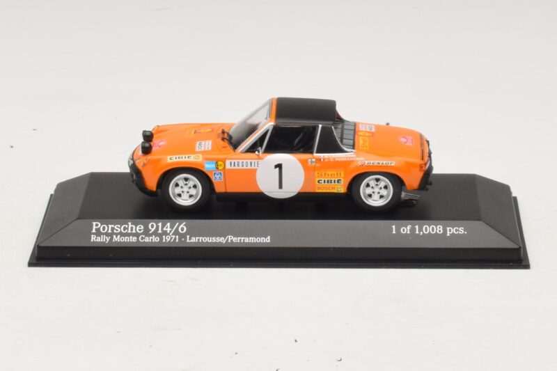 Porsche 914/6 #1 G. Larrousse / J-C. Perramond Rally Monte Carlo 1971 Minichamps 1:43 400716501 メタル