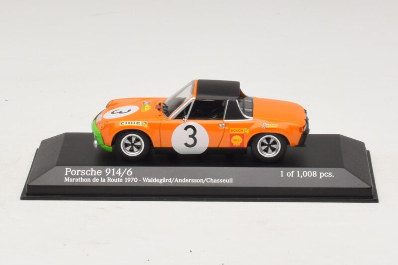Porsche 914/6 #3 B. Waldegard / O. Andersson Marathon de la Route 1970 Minichamps 1:43 400706503 メタル