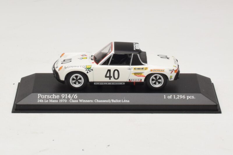 Porsche 914/6 #40 G. Chasseuil / C. Ballot-Lena Class Winners 24 Hours of Le Mans 1970 Minichamps 1:43 400706540 メタル