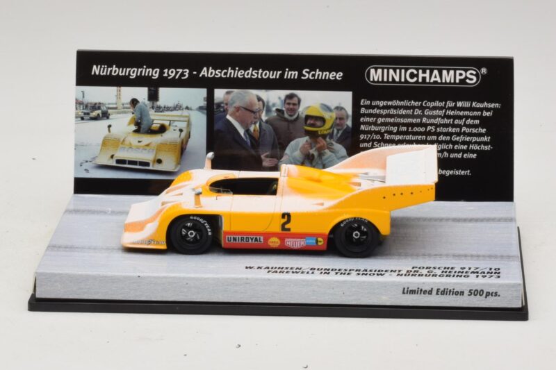 Porsche 917/10 #2 W. Kauhsen Farewell In The Snow Nurburgring 1973 Minichamps 1:43 437736592 メタル