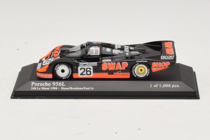 Porsche 956L #26 T-Bird Swap Shop P. Henn / J. Rondeau 24 Hours of Le Mans 1984 Minichamps 1:43 430846526 メタル
