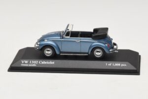 Volkswagen 1302 カブリオレ ブルーメタリック Minichamps 1:43 430055042 メタル