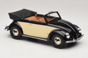 Volkswagen Beetle カブリオレ ブラック クリーム Minichamps 1:18 107054131 レジン - 画像 4/6