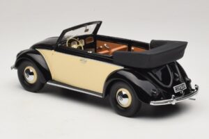 Volkswagen Beetle カブリオレ ブラック クリーム Minichamps 1:18 107054131 レジン - 画像 5/6