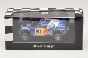 Volkswagen Race Touareg #103 B. Saby / R. Perin Winner Rally Por Las Pampas 2005 交換用ボックス Minichamps 1:43 436055303-R1 メタル - 画像 4/4