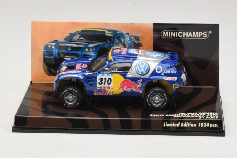 Volkswagen Race Touareg Red Bull #310 J. Kleinschmidt / F. Pons Dakar Rally 2005 Minichamps 1:43 436055310 メタル