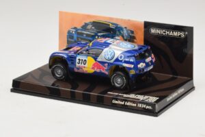 Volkswagen Race Touareg Red Bull #310 J. Kleinschmidt / F. Pons Dakar Rally 2005 Minichamps 1:43 436055310 メタル - 画像 3/5