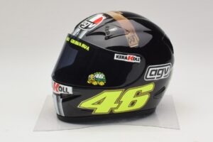AGV ヘルメット V. Rossi MotoGP Jerez Test 2007 Minichamps 1:2 327070046 メタル