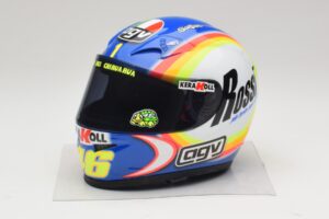 AGV ヘルメット V. Rossi MotoGP Sepang 2005 Minichamps 1:2 327050066 Diecast
