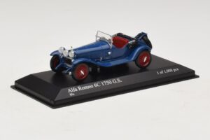 Alfa Romeo 6C 1750 G.S. ブルー Minichamps 1:43 400120431 メタル - 画像 2/5