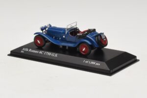 Alfa Romeo 6C 1750 G.S. ブルー Minichamps 1:43 400120431 メタル - 画像 3/5