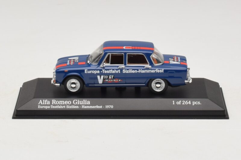 Alfa Romeo Giulia Europa-Testfahrt Sizilien-Hammerfest Minichamps 1:43 400120905 メタル