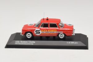 Alfa Romeo Giulia ONS Rennstreckensicherung 1973 Minichamps 1:43 400120994 メタル