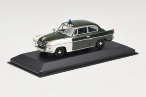Borgward Isabella Polizei Frankfurt Minichamps 1:43 400096090 メタル - 画像 2/5