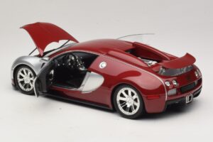 Bugatti Veyron Centenaire Edition Chrome Red Minichamps 1:18 100110851 メタル - 画像 5/8
