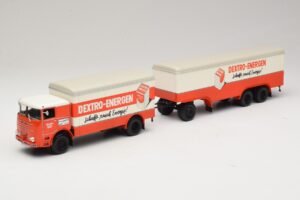 Bussing LU 11/16 ボックストレーラー Dextro Energen Minichamps 1:43 499073940 メタル
